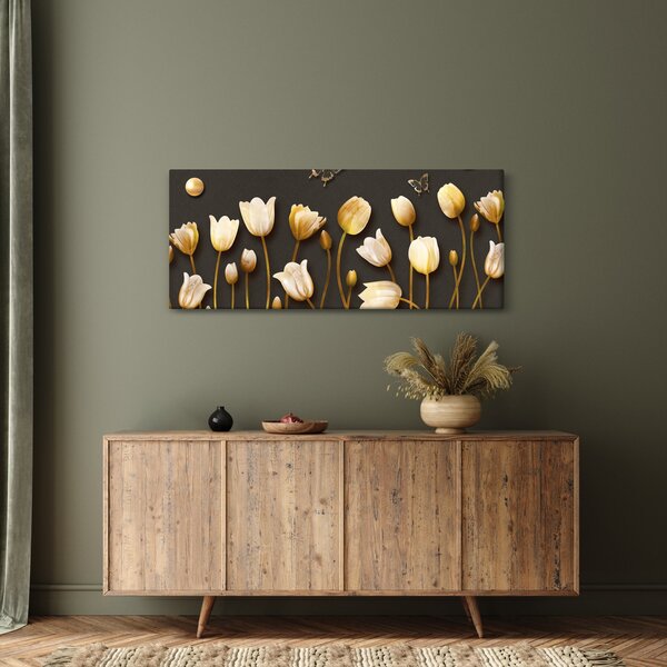 Slika - Tulipani - apstrakcija (120x50 cm)