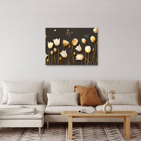 Slika - Tulipani - apstrakcija (70x50 cm)