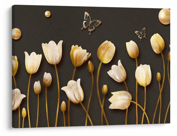 Slika - Tulipani - apstrakcija (70x50 cm)