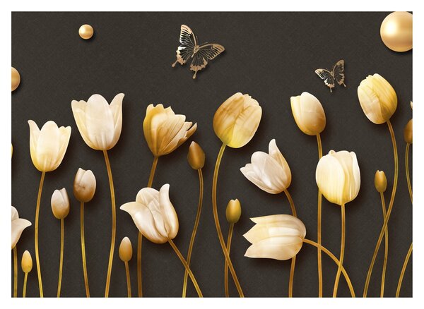 Slika - Tulipani - apstrakcija (70x50 cm)