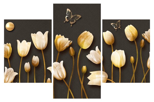 Slika - Tulipani - apstrakcija (90x60 cm)
