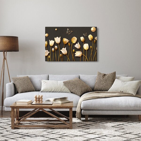 Slika - Tulipani - apstrakcija (90x60 cm)
