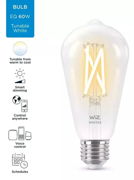 WIZ ŽARULJA WI-FI BLE 60W ST64 E27 927-65 CL 1PF/6 8718699787172