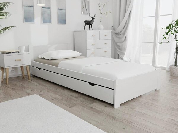 Krevet IKAROS 80 x 200 cm, bijela Podnica: Sa podnicom od letvi, Madrac: Bez madraca