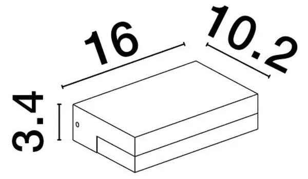 PURE VANJSKA ZIDNA SVJETILJKA LED 6W/3000K/299lm/IP65/ANTRACIT NL9492560