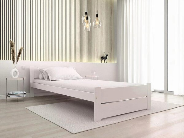 Krevet IKAROS DOUBLE 80 x 200 cm, bijela Podnica: Sa podnicom od letvi, Madrac: Bez madraca