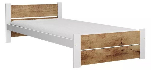 Krevet IKAROS DOUBLE 80 x 200 cm, bijela/dub artisan Podnica: Sa podnicom od letvi, Madrac: Bez madraca