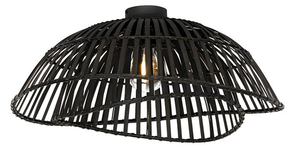 Orijentalna stropna lampa crni bambus 62 cm - Pua