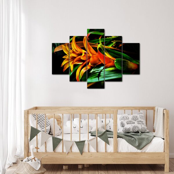 Slika narančastog buketa (150x105 cm)