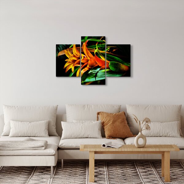 Slika narančastog buketa (90x60 cm)