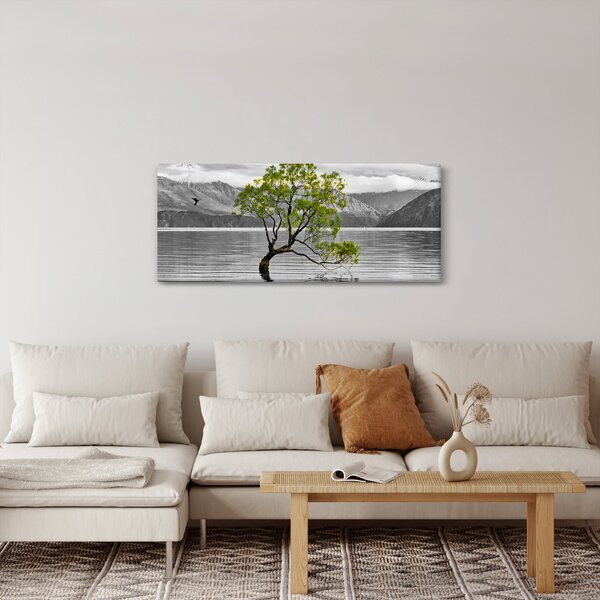 Slika stabla usred jezera (120x50 cm)