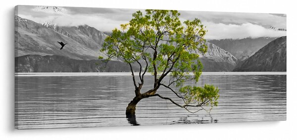 Slika stabla usred jezera (120x50 cm)