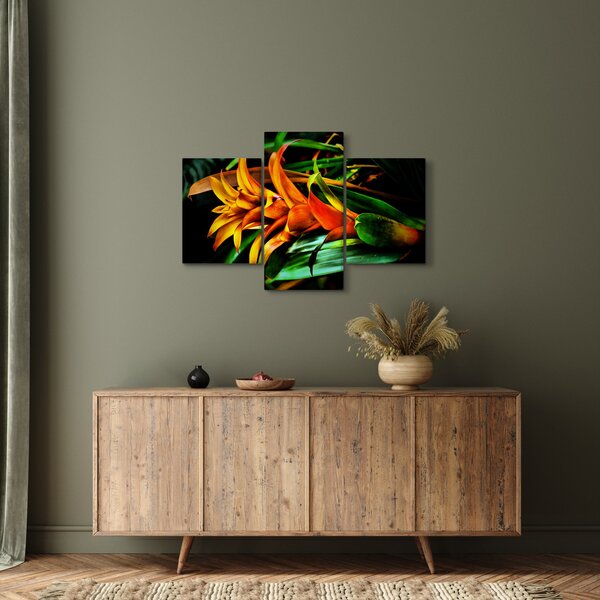 Slika narančastog buketa (90x60 cm)