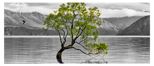 Slika stabla usred jezera (120x50 cm)