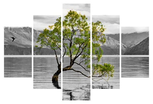 Slika stabla usred jezera (150x105 cm)