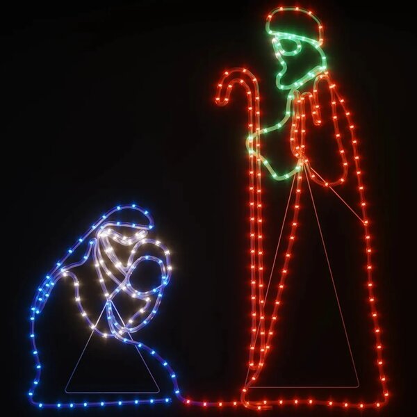 Božićne figure Marije i Josipa s 264 LED žarulje 40x55-38x100cm - Božićna figura Marije i Josipa