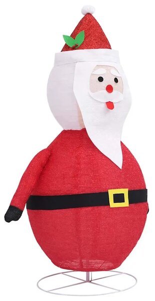 Ukrasna božićna figura Djeda Mraza LED luksuzna tkanina 60 cm - 60 cm