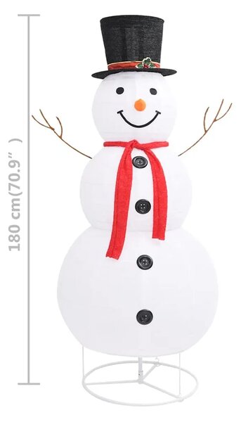 Ukrasna božićna figura snjegovića LED luksuzna tkanina 180 cm - 180 cm