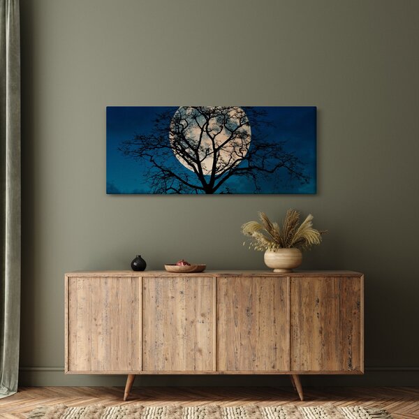 Slika stabla s punim mjesecom (120x50 cm)