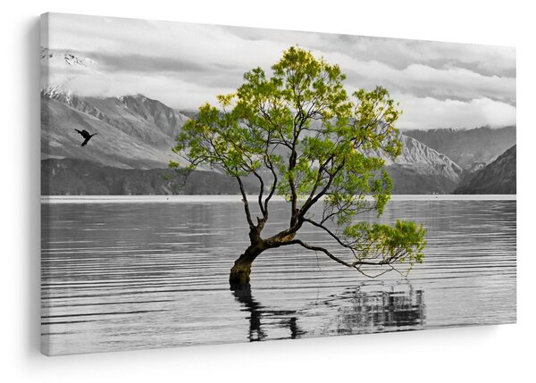 Slika stabla usred jezera (90x60 cm)