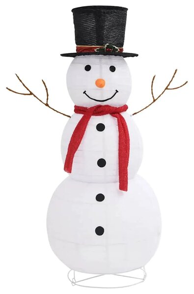 Ukrasna božićna figura snjegovića LED luksuzna tkanina 120 cm - 120 cm