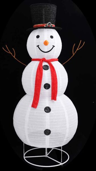 Ukrasna božićna figura snjegovića LED luksuzna tkanina 180 cm - 180 cm
