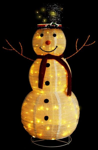 Ukrasna božićna figura snjegovića LED luksuzna tkanina 120 cm - 120 cm