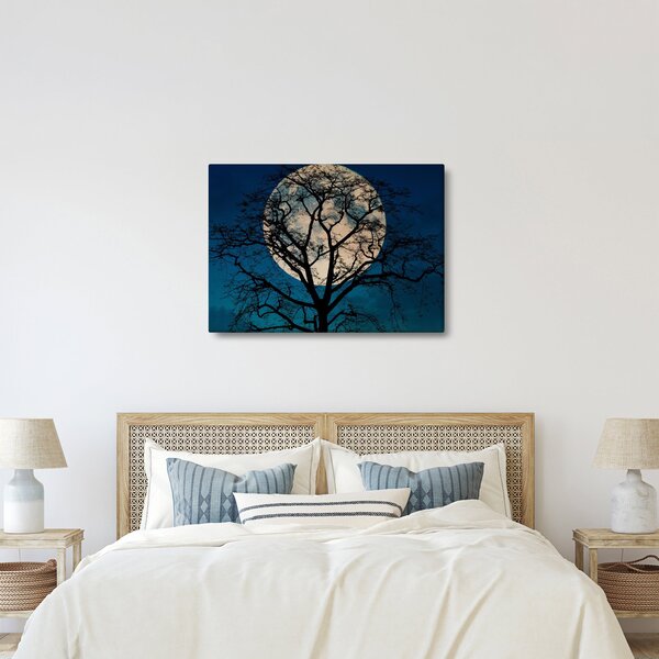 Slika stabla s punim mjesecom (70x50 cm)