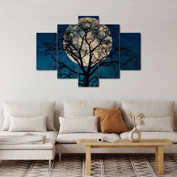 Slika stabla s punim mjesecom (150x105 cm)