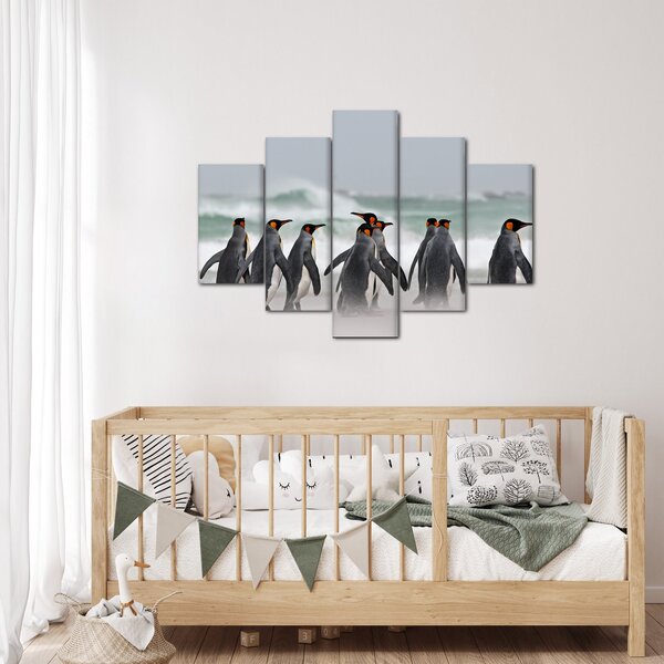 Slika pingvina uz ocean (150x105 cm)