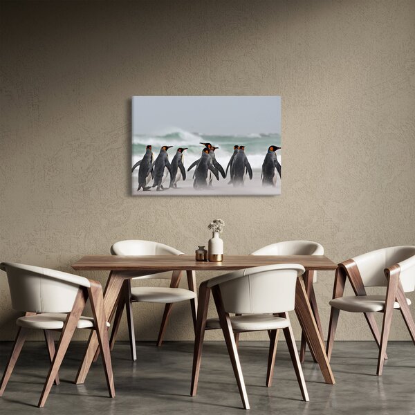 Slika pingvina uz ocean (90x60 cm)