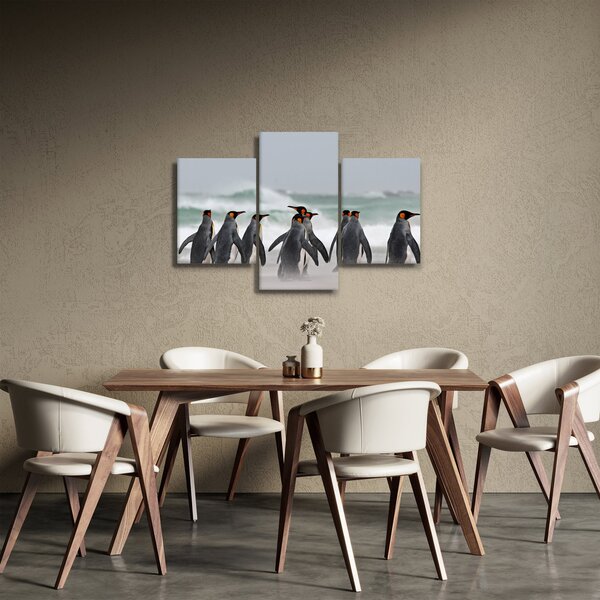 Slika pingvina uz ocean (90x60 cm)