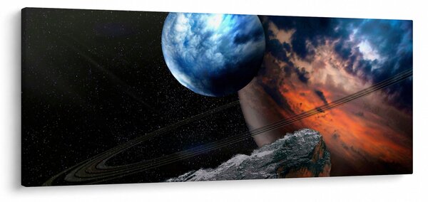 Slika planeta u svemiru (120x50 cm)