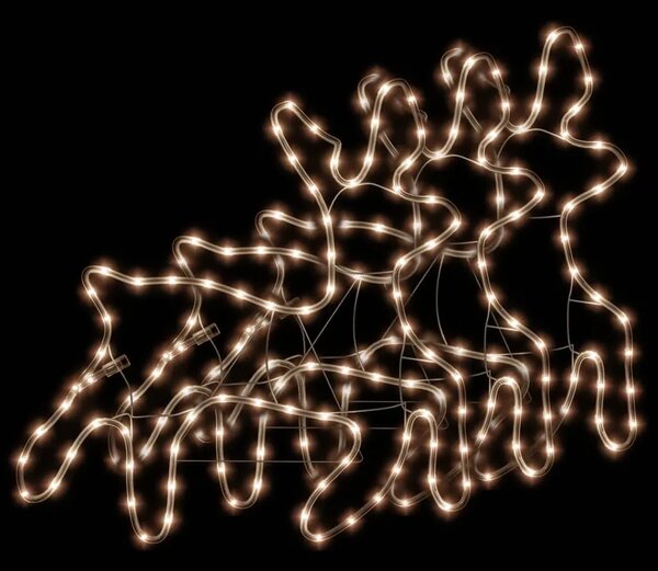 Figura božićnog soba LED 3 kom topla bijela 57 x 55 x 4 5 cm - 3