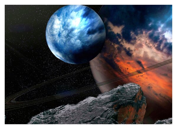 Slika planeta u svemiru (70x50 cm)