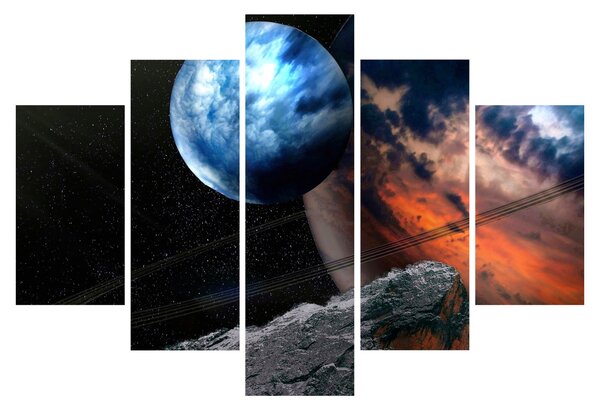 Slika planeta u svemiru (150x105 cm)