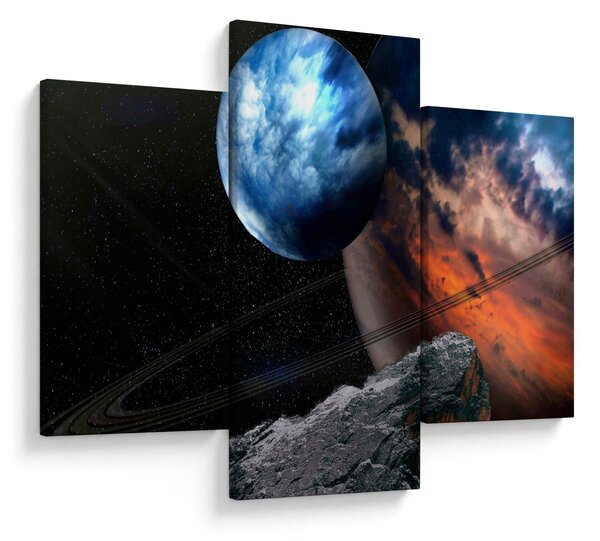 Slika planeta u svemiru (90x60 cm)