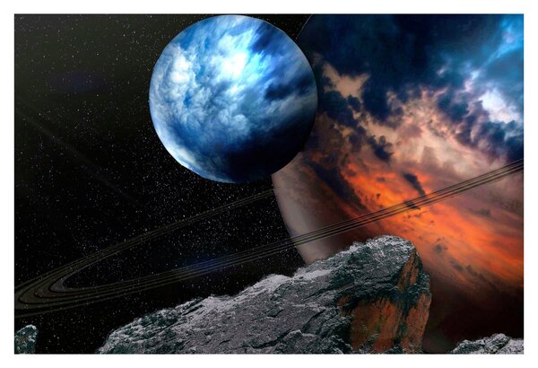 Slika planeta u svemiru (90x60 cm)