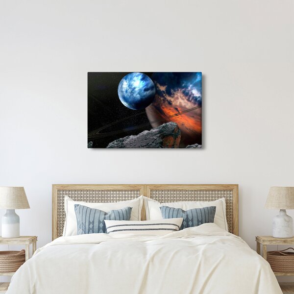Slika planeta u svemiru (90x60 cm)