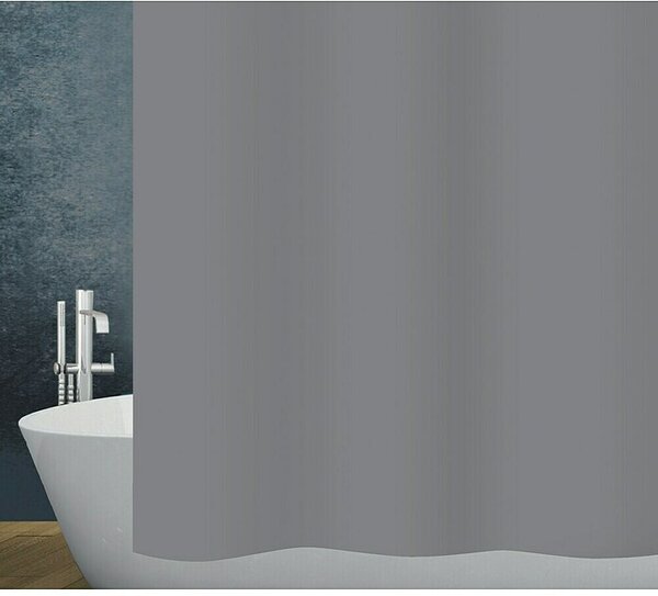 Diaqua Zavjesa za tuš Claro (Š x V: 180 x 200 cm, Plastika, Tamnosive boje)