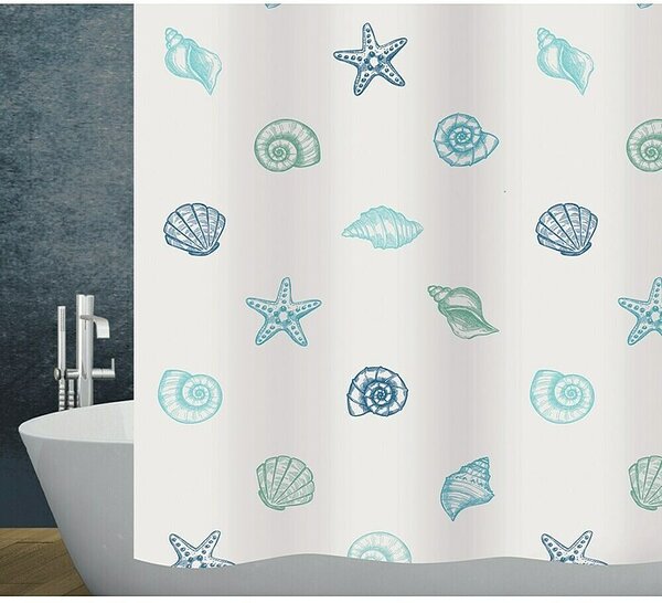 Diaqua Zavjesa za tuš More (Š x V: 120 x 200 cm, Tekstil, Više boja)