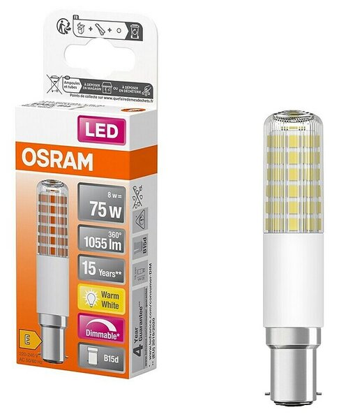 Ledvance LED žarulja T Slim (B15d, Topla bijela, 1.055 lm, 8 W)