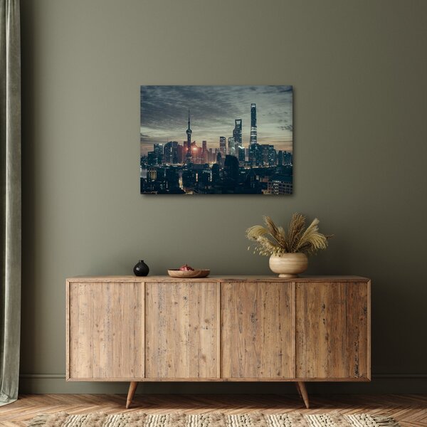 Slika grada u sumrak (70x50 cm)