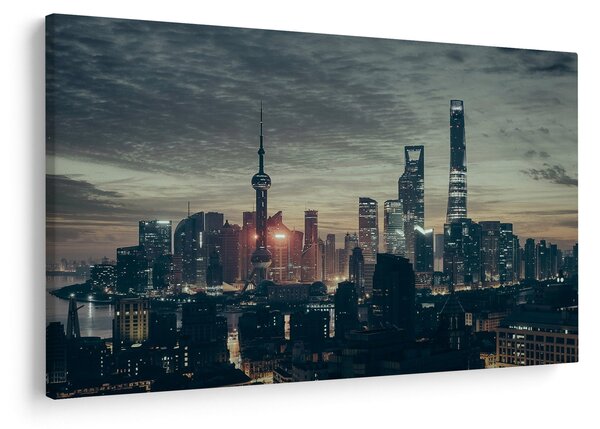 Slika grada u sumrak (90x60 cm)