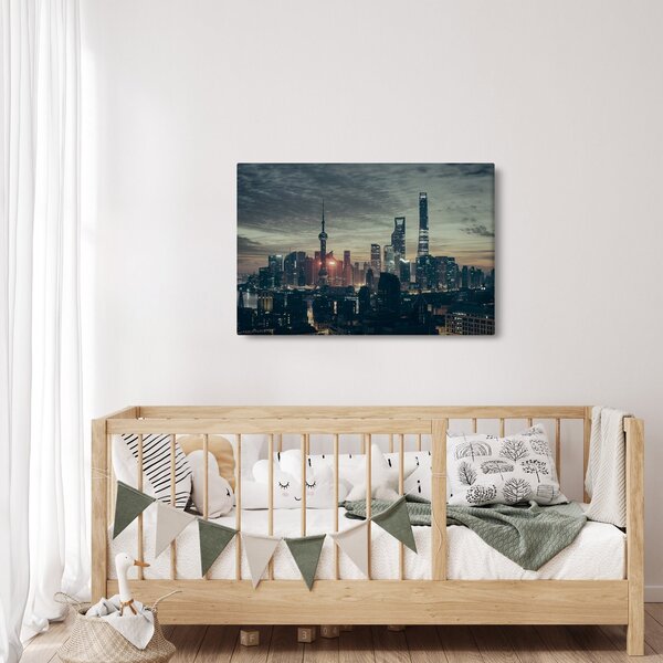 Slika grada u sumrak (90x60 cm)