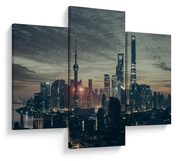 Slika grada u sumrak (90x60 cm)