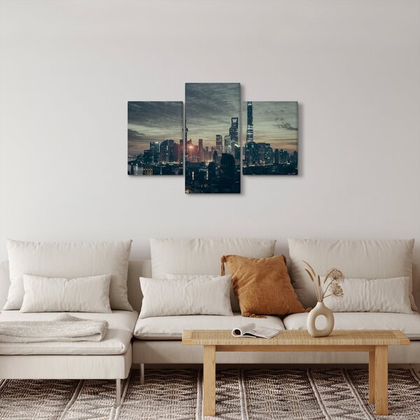 Slika grada u sumrak (90x60 cm)