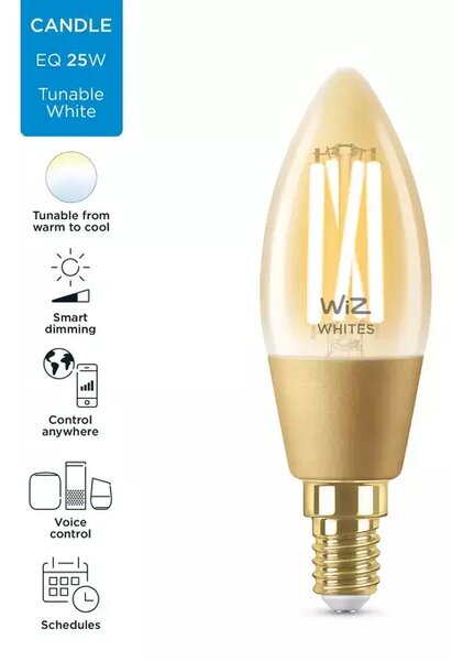 WIZ ŽARULJA WI-FI BLE 25W C35 E14 920-50 AMB 1PF/6 8718699787257