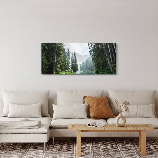Slika šumskog jezera (120x50 cm)