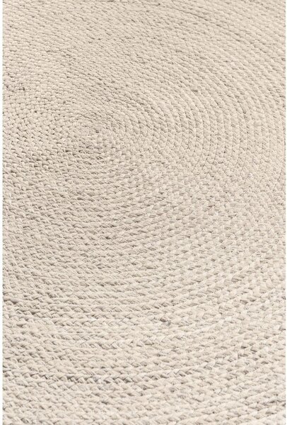 Krem obostrani/ručno rađen juten okrugao tepih ø 200 cm Braided – Hanse Home